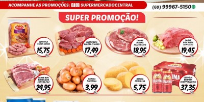Promoção do supermercado central de Rolim de Moura