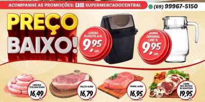 Promoção Supermercado Central, em Rolim de Moura 