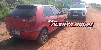 Polícia Militar localizou carro que foi furtado durante a madrugada, em Rolim de Moura