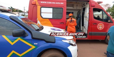Acidente de trânsito envolvendo moto e carro deixou um ferido nesta manhã, em Rolim de Moura