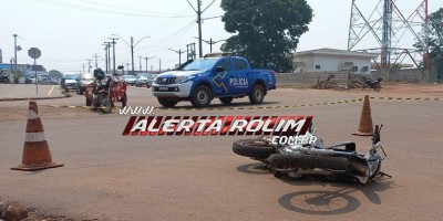 URGENTE - Acidente de trânsito deixou idoso gravemente ferido nesta manhã, em Rolim de Moura