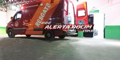 Jovem foi socorrido em estado grave após sofrer queda de moto no bairro Cidade Alta, em Rolim de Moura