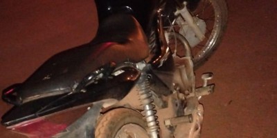 Polícia Militar recuperou moto pouco tempo depois de ser furtada no bairro Jardim Tropical, em Rolim de Moura