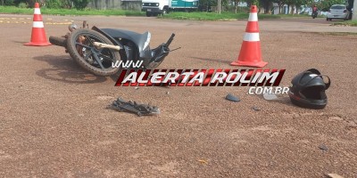 Semana inicia com registro de acidente de trânsito, em Rolim de Moura