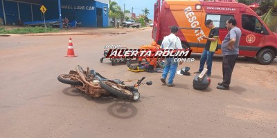 Segundo acidente de trânsito do dia foi registrado no bairro Centenário, em Rolim de Moura