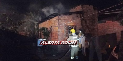Fritadeira elétrica pode ser causa de incêndio em residência nesta noite, em Rolim de Moura - Vídeo