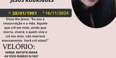 Nota de Pesar - Daiane Cristina de Jesus Rodrigues