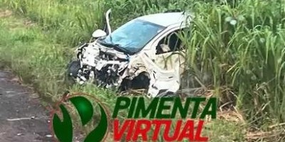 Morador de Rolim de Moura foi socorrido em estado grave após acidente de trânsito na BR 364, em Pimenta Bueno