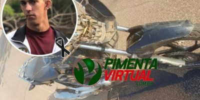 Jovem morreu em acidente de trânsito envolvendo moto e caminhão, em Cacoal