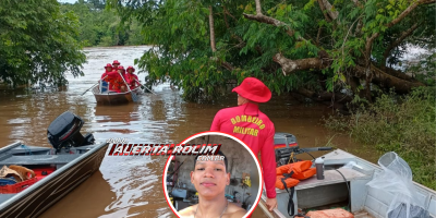 Buscas pelo jovem Marcelo Andrade no Rio Machado entram no quarto dia