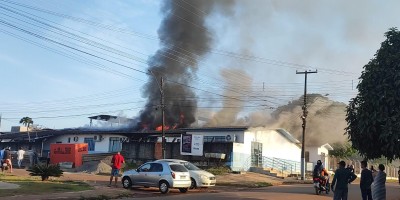 Incêndio atinge base da SAAE em Cacoa
