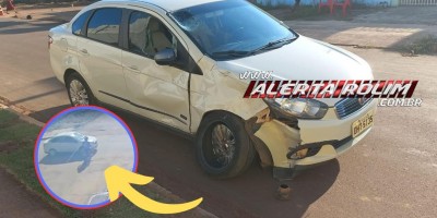 Vídeo revela dinâmica de acidente que deixou jovem em estado grave no bairro Cidade Alta, em Rolim de Moura