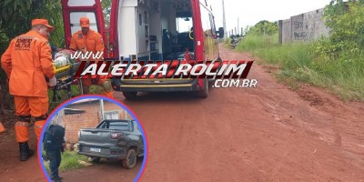 VÍDEO: Homem sofre fratura exposta em uma das pernas após ser atropelado por carro no bairro Cidade Alta; motorista foi conduzido à UNISP, em Rolim de Moura