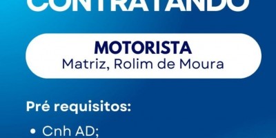 OPORTUNIDADE DE EMPREGO – ROLÃO MATERIAIS PARA CONSTRUÇÃO