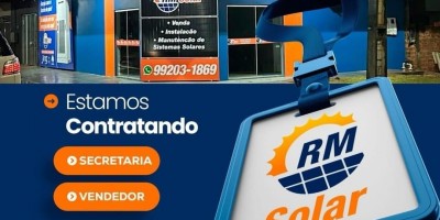 RM Solar abre vagas de emprego em Rolim de Moura