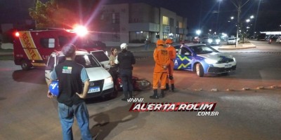 Acidente de trânsito foi registrado em uma das rotatórias de Rolim de Moura - Vídeo