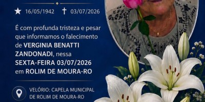Nota de Pesar - Virginia Benatti Zandonadi