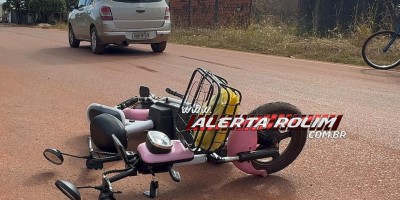Terceiro acidente com bicicleta elétrica em menos de uma semana é registrado em Rolim de Moura