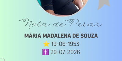 NOTA DE FALECIMENTO MARIA MADALENA DE SOUZA