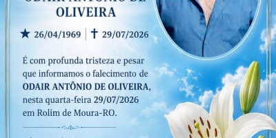 Nota de Pesar: Odair Antônio de Oliveira