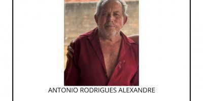 Nota de falecimento de Antonio Rodrigues Alexandre