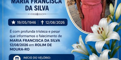 NOTA DE PESAR DE MARIA FRANCISCA DA SILVA