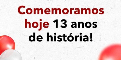 🎉 13 anos de história, confiança e dedicação!