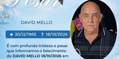 Nota de Pesar pelo falecimento de David Mello