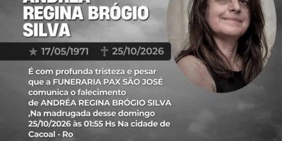 Nota de pesar: Andrea Regina Brógio Silva