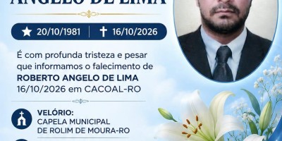 Nota de pesar pelo falecimento de Roberto Angelo de Lima