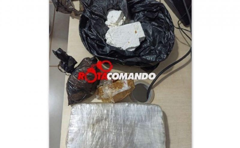 Ação conjunta da PM e PC resulta na prisão de casal de Rolim de Moura que transportava mais de 01 kg de droga em São Francisco do Guaporé 