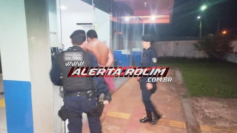 Indivíduo com arma de fogo foi preso em flagrante pela PM em Rolim de Moura, após disparo em via pública