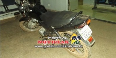 CACOAL -  Moto furtada foi recuperada pela policia em menos de cinco minutos