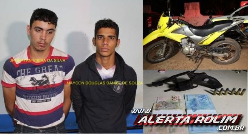 Rolim de Moura – Dupla de assaltantes de Cacoal praticam roubo a mão armada de motocicleta, mas após intensa perseguição acabam presos pela PM Rolim de Moura – Dupla de assaltantes de Cacoal praticam roubo a mão armada de motocicleta, mas após intensa perseguição acabam presos pela PM