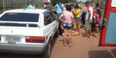Rolim de Moura –  Duas mulheres ficam feridas em acidente de trânsito no bairro Cidade Alta