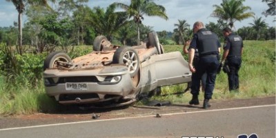 Cacoal – Após ultrapassagem veiculo capota e deixa uma vitima fatal Cacoal – Após ultrapassagem veiculo capota e deixa uma vitima fatal