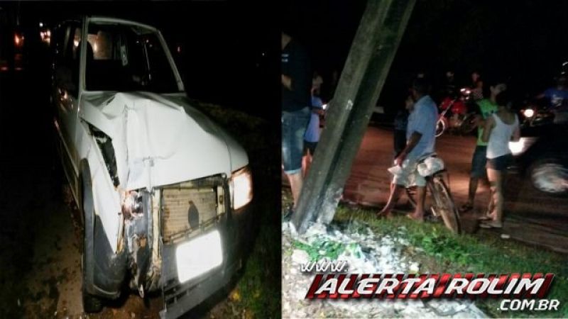 Rolim de Moura – Motorista perde o controle da direção, colide e derruba poste de energia  Rolim de Moura – Motorista perde o controle da direção, colide e derruba poste de energia