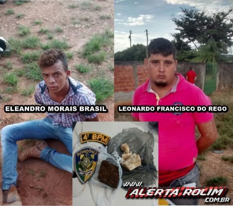 Alto Alegre – Dois homens são presos pela Polícia Militar por tráfico de drogas