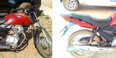 Rolim de Moura - Através de denúncias anônimas, PM recupera duas motocicletas com restrições de roubo/furto