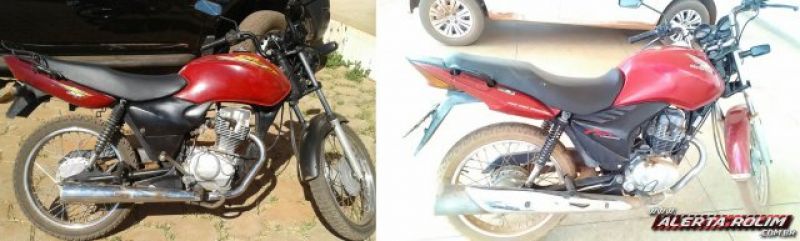 Rolim de Moura - Através de denúncias anônimas, PM recupera duas motocicletas com restrições de roubo/furto