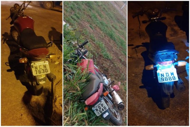 Polícia Militar recupera três motocicletas no Bairro Greenville em Cacoal Polícia Militar recupera três motocicletas no Bairro Greenville em Cacoal
