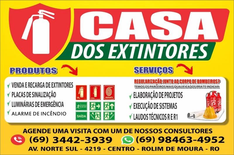 Rolim de Moura e região conta com a Casa dos Extintores Rolim de Moura e região conta com a Casa dos Extintores