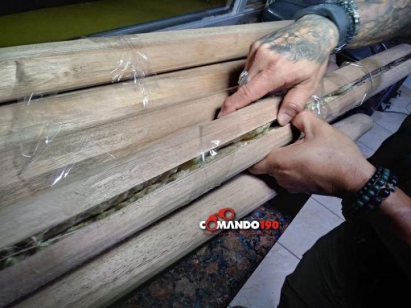 Em Ji-Paraná, PRF apreende drogas escondida dentro de cabo de machado Em Ji-Paraná, PRF apreende drogas escondida dentro de cabo de machado