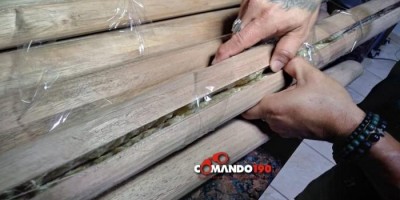 Em Ji-Paraná, PRF apreende drogas escondida dentro de cabo de machado Em Ji-Paraná, PRF apreende drogas escondida dentro de cabo de machado