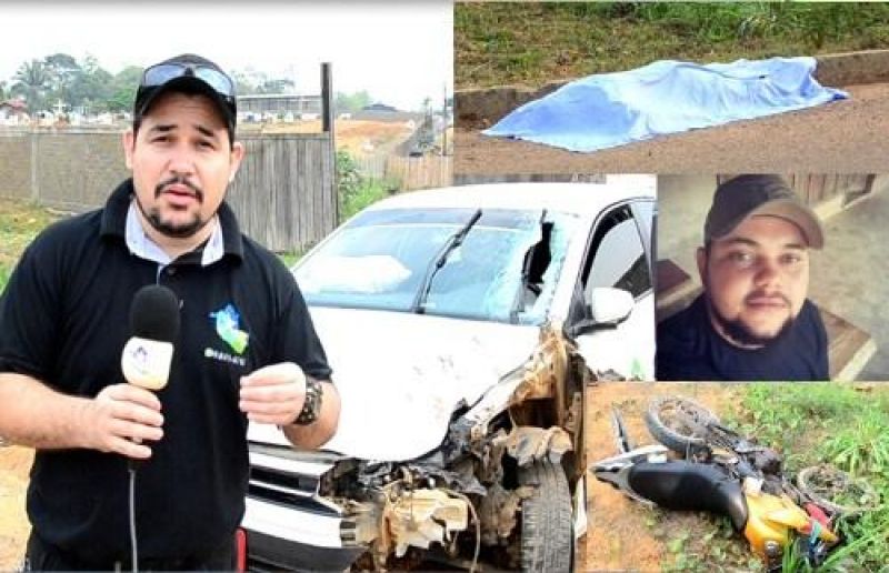 Táxi invade contramão e mata motociclista na RO-205, em Cujubim Táxi invade contramão e mata motociclista na RO-205, em Cujubim