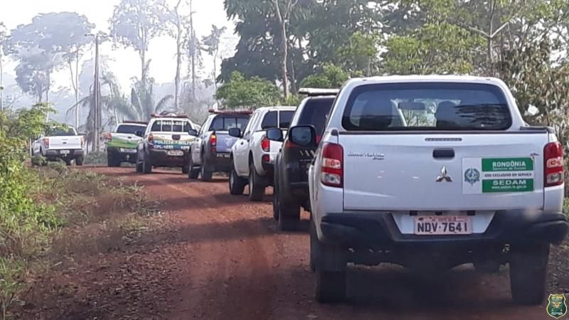 Operação de Reintegração de Posse é realizada em Assentamentos na área de Nova Brasilândia/RO Operação de Reintegração de Posse é realizada em Assentamentos na área de Nova Brasilândia/RO