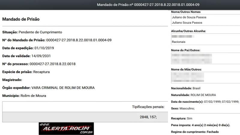 Rolim de Moura – Foragido da prisão, acusado de roubo acaba preso pela equipe do PATAMO da Polícia Militar Rolim de Moura – Foragido da prisão, acusado de roubo acaba preso pela equipe do PATAMO da Polícia Militar