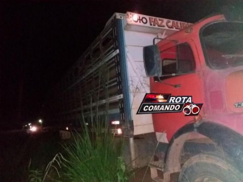 Grave acidente entre caminhão e motocicleta faz vítima fatal, em São Miguel do Guaporé