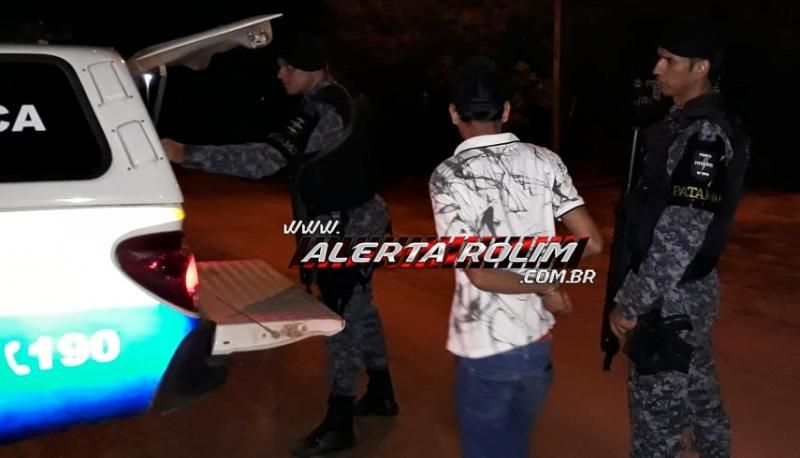 Rolim de Moura – Equipe do PATAMO da PM prende homem acusado de roubo em cumprimento de Mandado de Prisão Rolim de Moura – Equipe do PATAMO da PM prende homem acusado de roubo em cumprimento de Mandado de Prisão