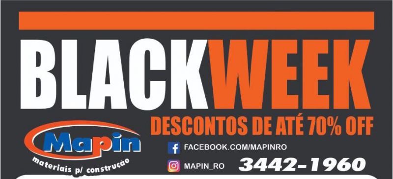 Superpromoção Black Week MAPIN com até 70% de descontos Superpromoção Black Week MAPIN com até 70% de descontos